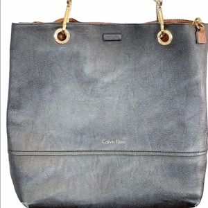 Vintage Calvin Klein Reversible Pebbled Leather!